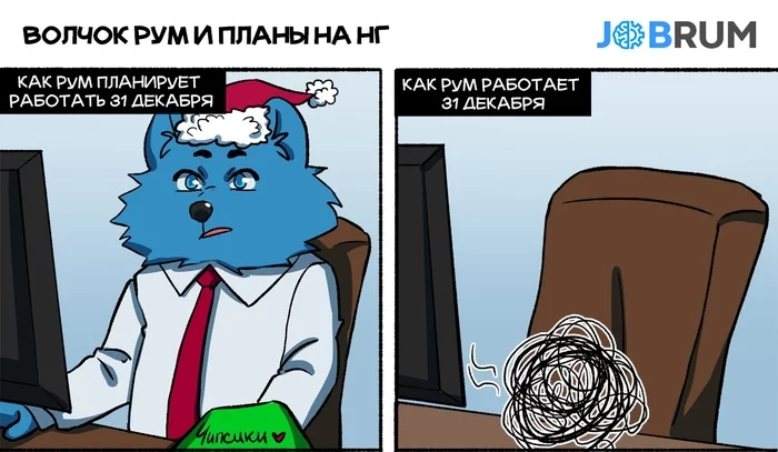 Comics selection: New Year in the office - My, HR work, Office, Humor, New Year, Comics, Web comic, Work, Работа мечты, Longpost