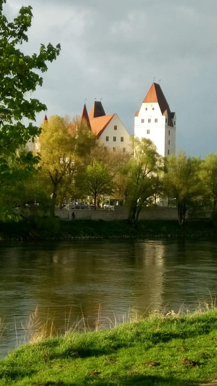 Ingolstadt, Danube - My, Town, Beautiful view, River, Spring