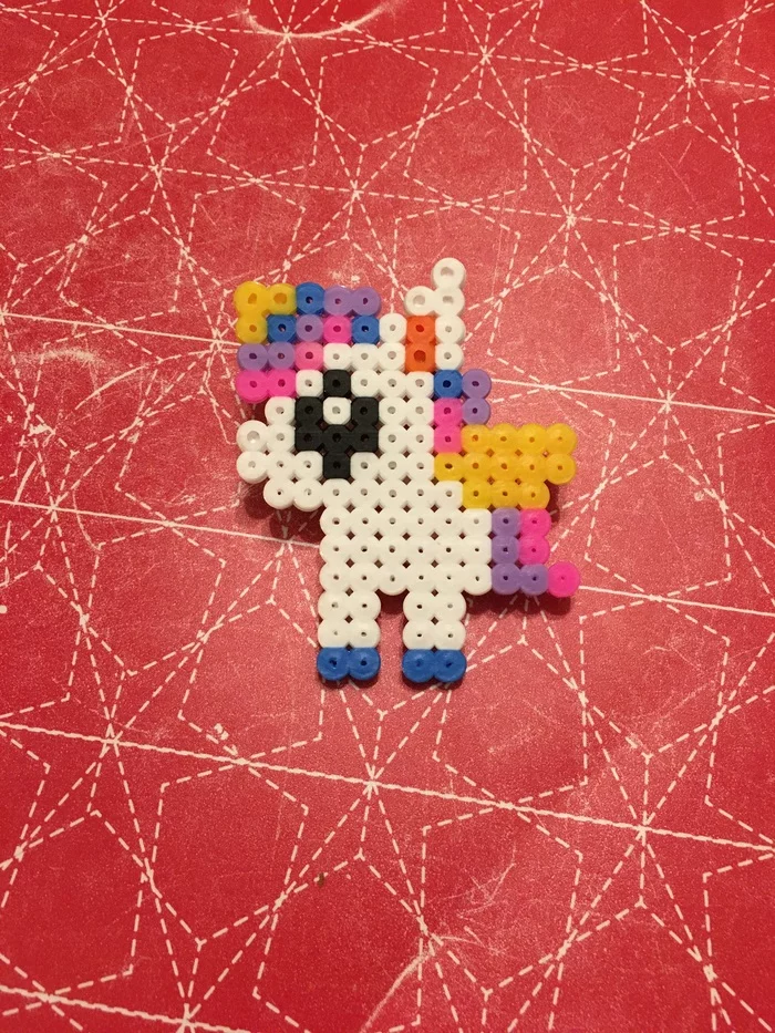 Unicorn from Ikea mosaic - My, With your own hands, Unicorn, Longpost