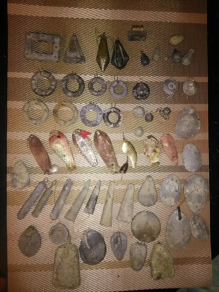 2 days in search of gold - My, Gold, Fishing, Lead, Sinker