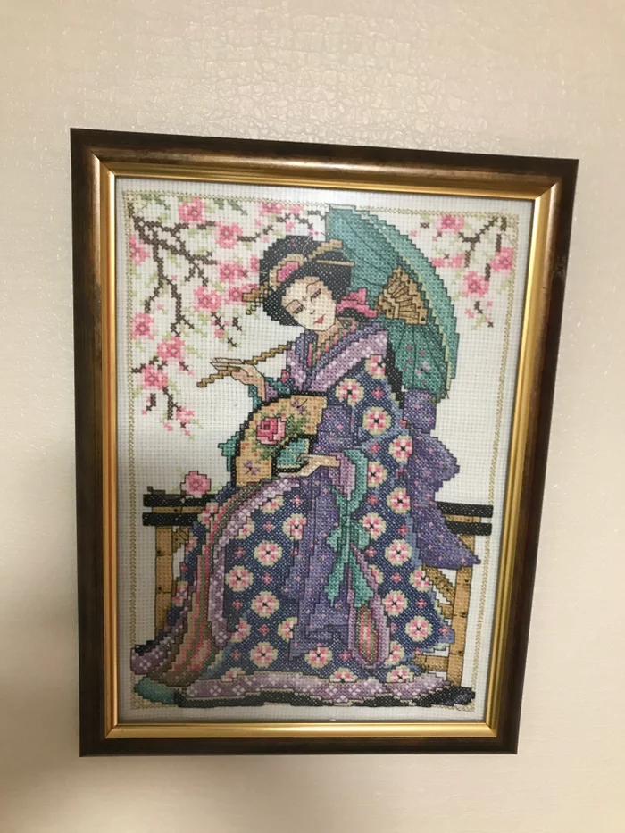 My mom's hobby - My, Embroidery, Hobby, Longpost