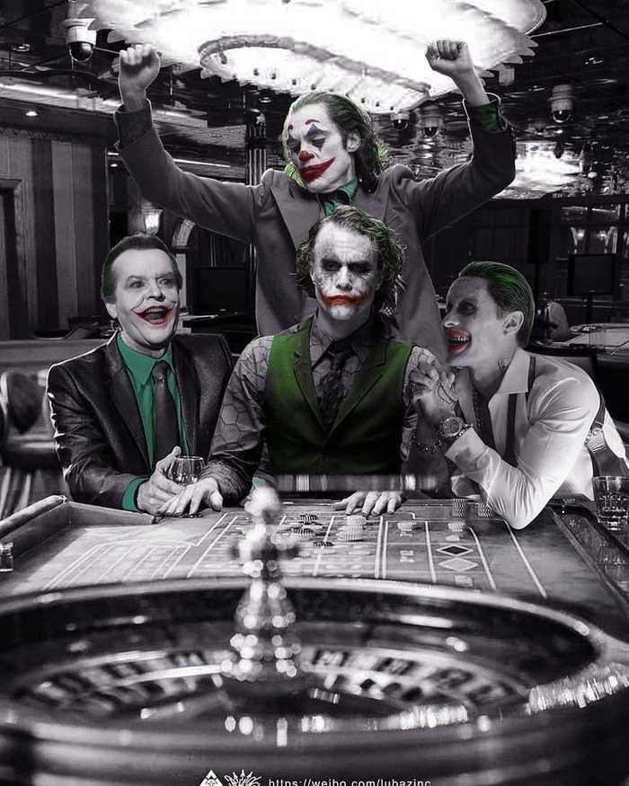 Jokers Casino - Joker, Jack Nicholson, Heath Ledger, Jared Leto, Joaquin Phoenix, Dc comics