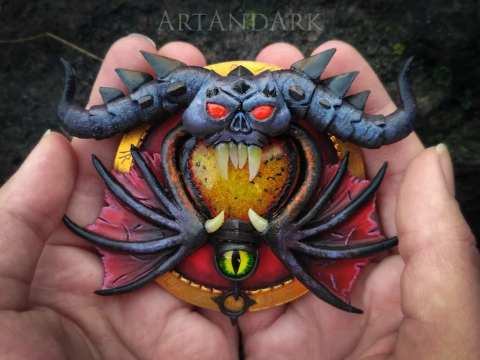 Warlock Coat of Arms from World of WarCraft - My, World of warcraft, Warcraft, Warlock, Creation, Warlock, Blizzard, Longpost