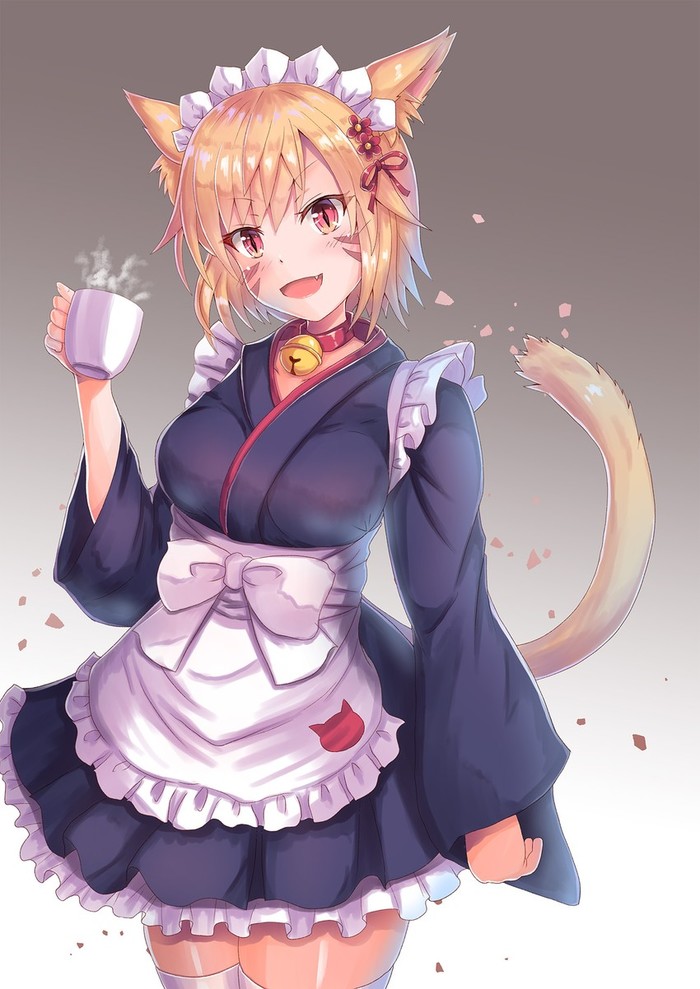 Anime Art , Anime Art, Final Fantasy, Miqote, Animal Ears