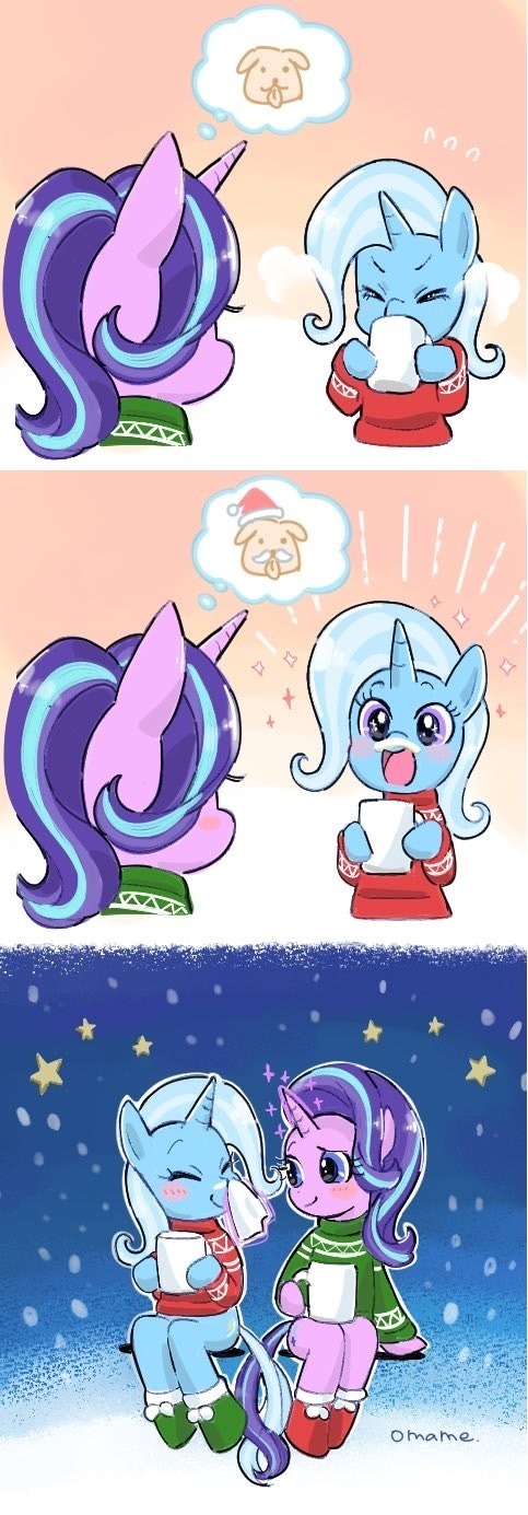 Ponyashki - My little pony, PonyArt, Trixie, Starlight Glimmer, 5mmumm5