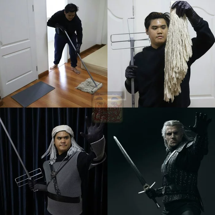 Geralt of Rivia on minimum wage - Cosplay, Lowcost cosplay, Witcher, Geralt of Rivia