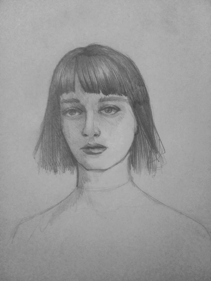 After a day of work, all my models look tired :/ - My, Beginner artist, Drawing