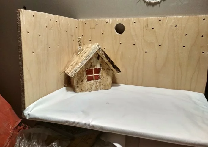 How I made a craft for my child in kindergarten - My, New Year, Crafts, Diorama, Longpost