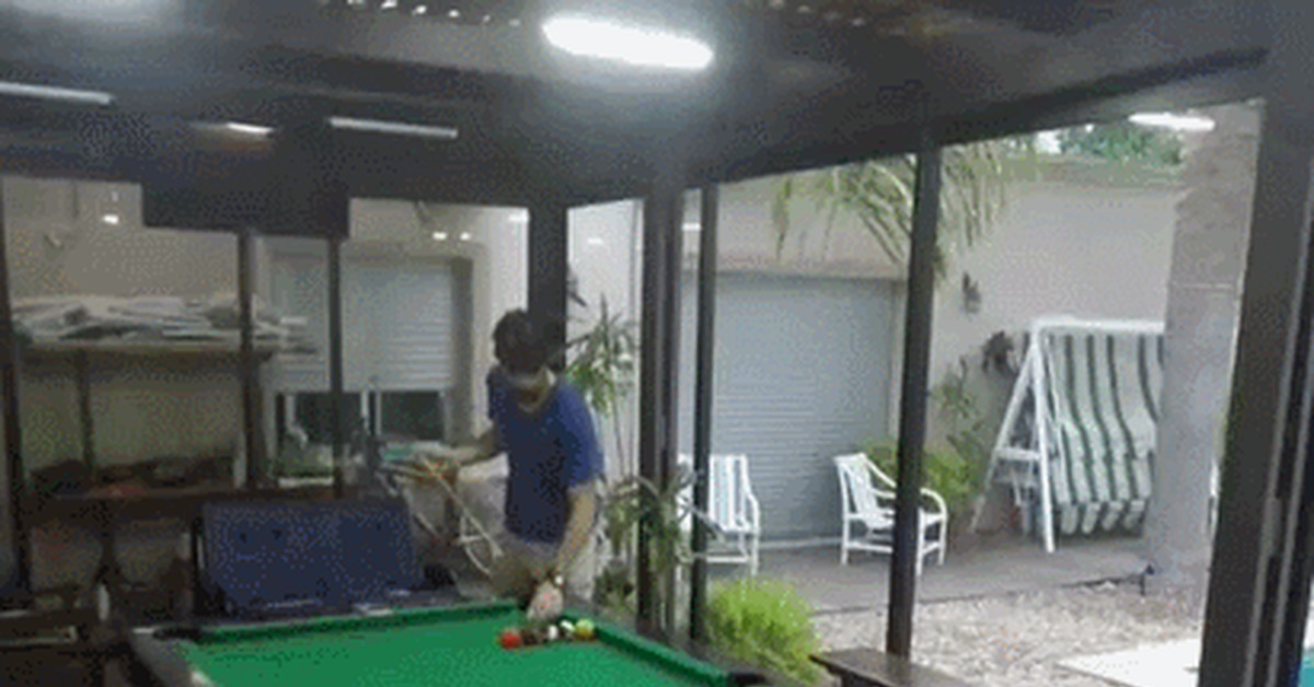 Illegal but effective - Sport, Billiards, Pool, Trickshot, Trick, GIF