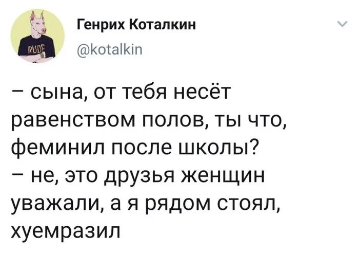 Рядом стоял - Феминизм, Тег для красоты, Twitter, Скриншот, Мат, Юмор