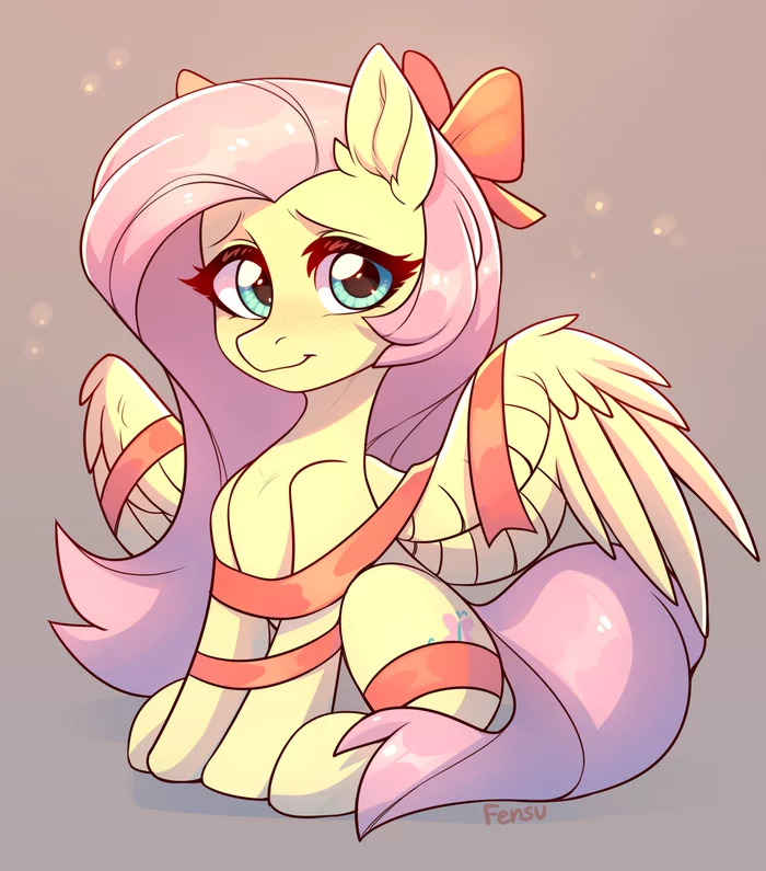 Christmas Present - My little pony, PonyArt, Fluttershy, Fensu-San