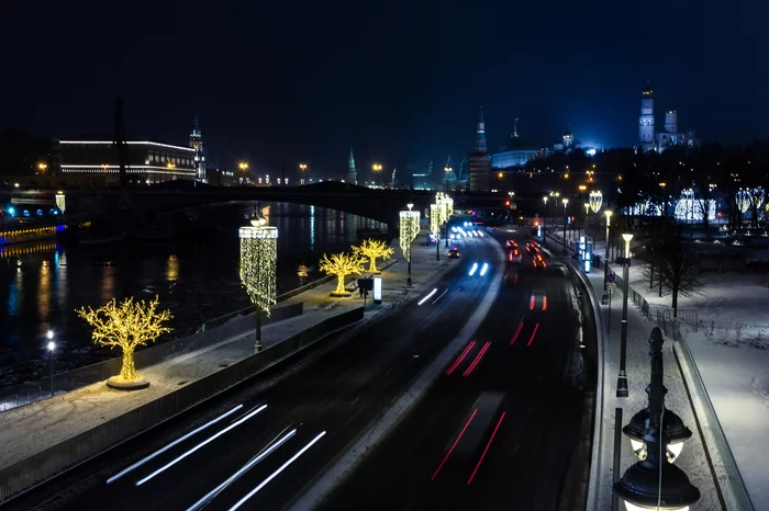 Предновогодняя столица - Моё, Фотография, Москва, Новый Год, Снег