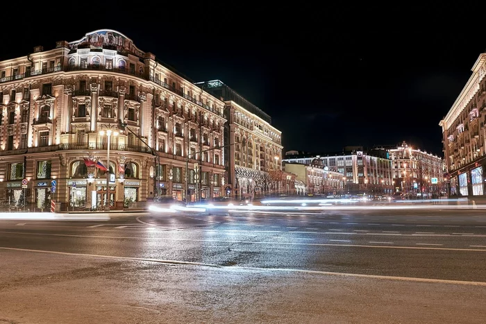 Ночные огни Москвы - Моё, Nikon D750, Nikon, Москва, Прогулка по городу, Столица, Ноябрь