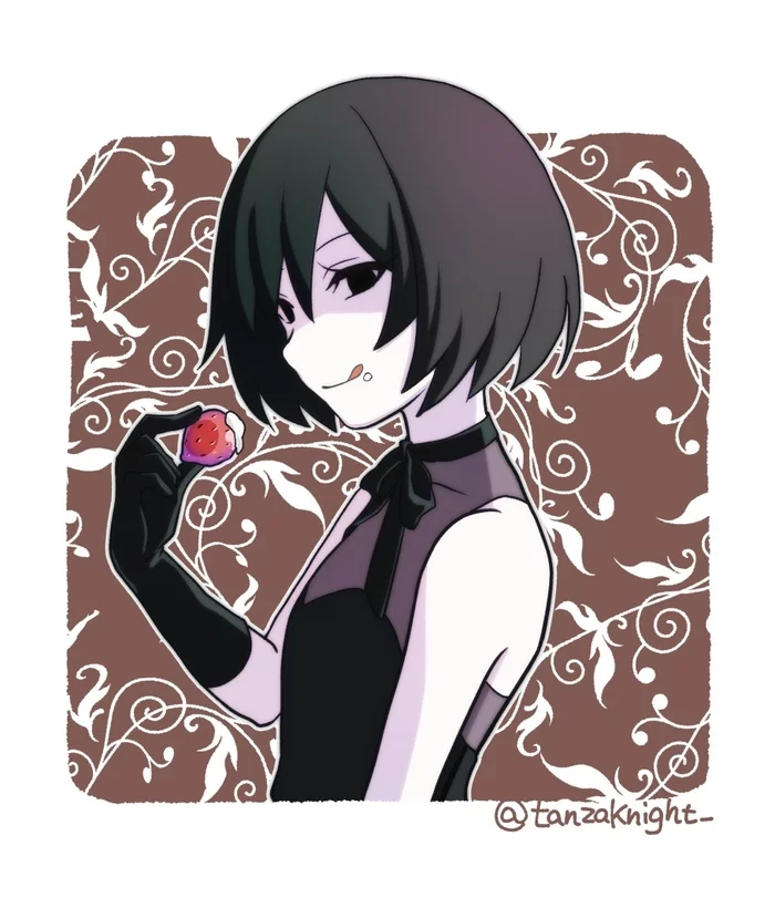 Клубничка - Аниме, Anime Art, Monogatari series, Ougi Oshino