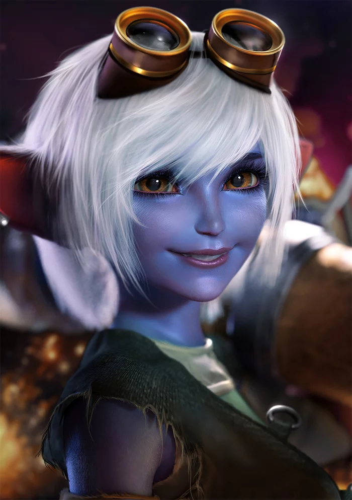 Tristana - League of Legends, Игры, Арт, Tristana, Sevenbees