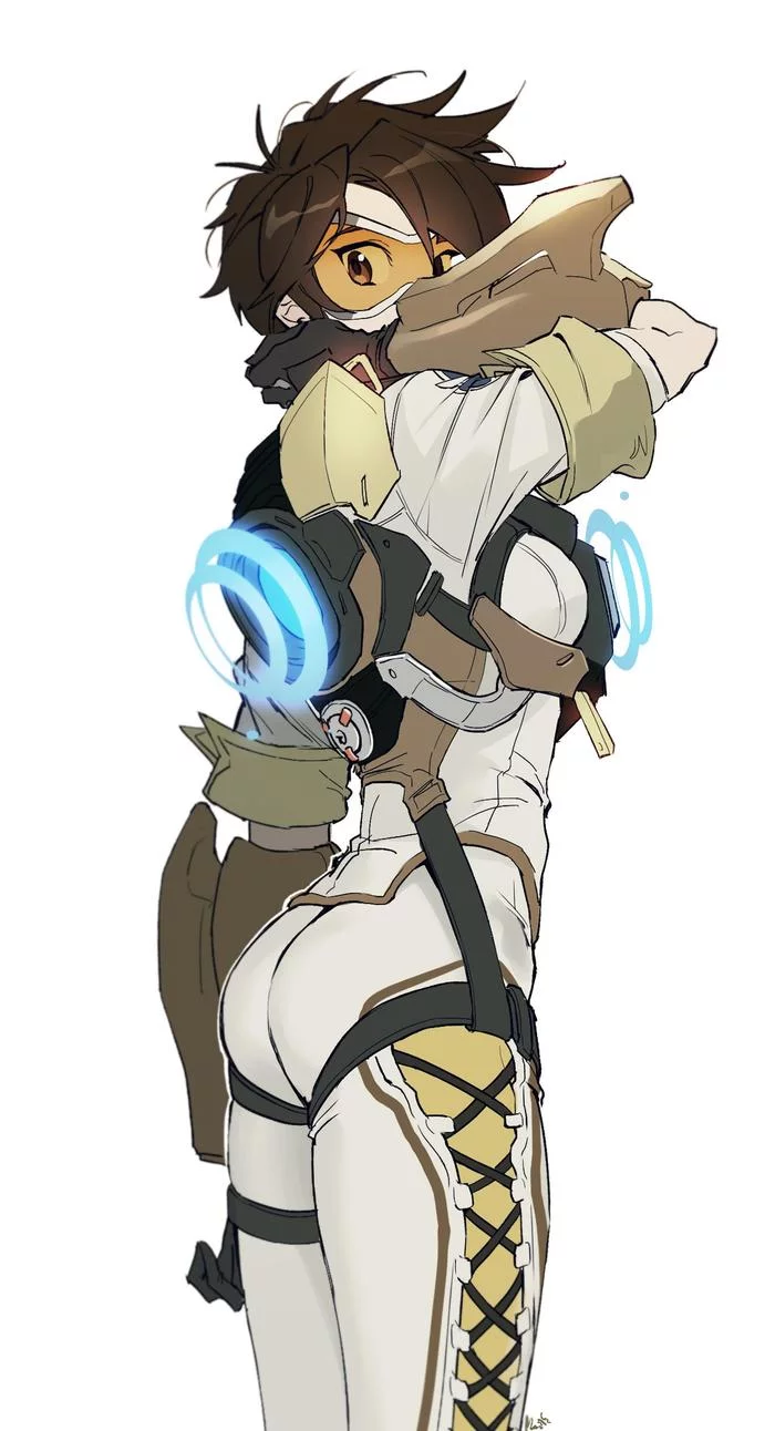 Tracer - Overwatch, Tracer, Art, Maro_chick, Longpost