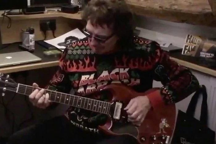 Tony Iommi wished everyone a Merry Christmas and a Happy New Year - Tony Iommi, Black sabbath, Congratulation, Video