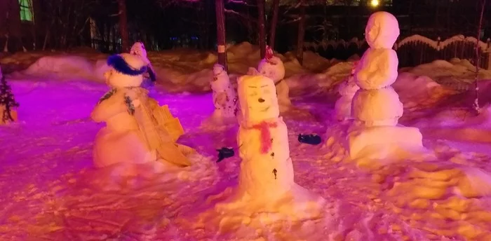 New Year's crap - My, Kripota, snowman, New Year, Longpost
