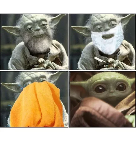 Shaved - Yoda, Shaving, Mandalorian, Star Wars, Grogu