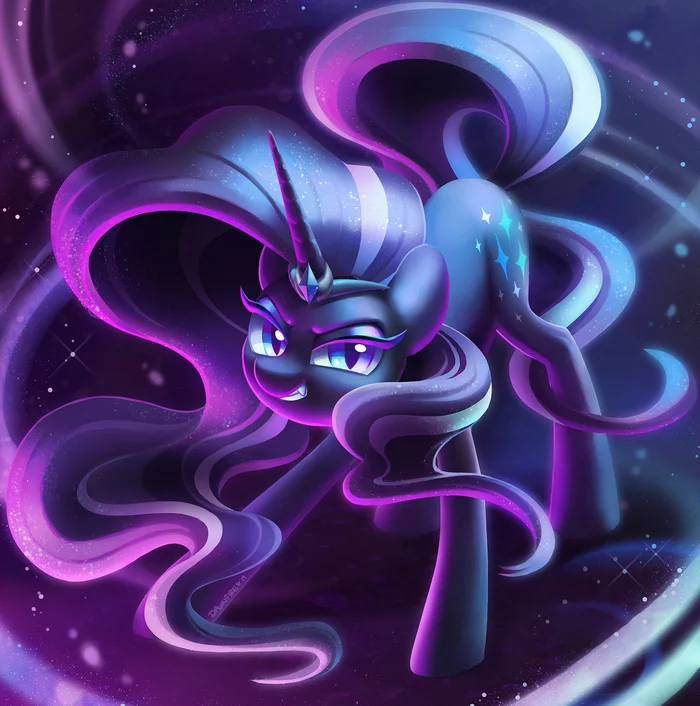 All sorts of dark entities change ponies - My little pony, PonyArt, Rarity, Nightmare rarity, Celebi-Yoshi