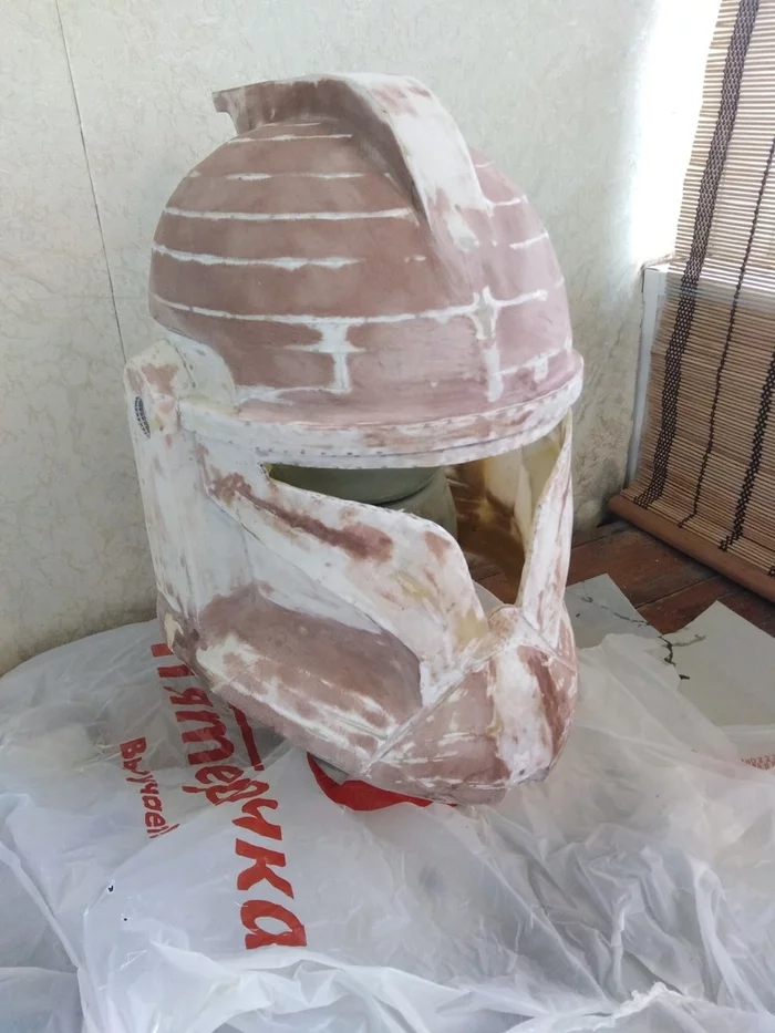 Making a Star Wars helmet.Star Wars - My, Needlework with process, Modeling, Clones, Helmet, Star Wars, Longpost