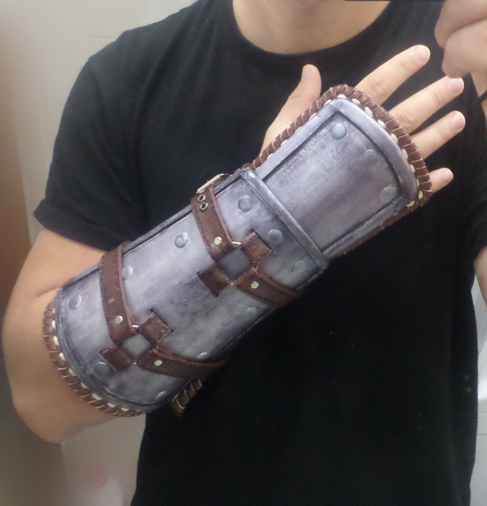 Witcher Bracers of the Bear School (part 4, final) - My, Bracers, Armor, With your own hands, Needlework with process, Witcher, Cosplay, Longpost