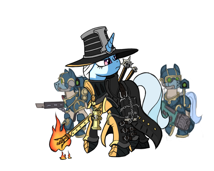 -  ""? My Little Pony, Warhammer 40k, Ponyhammer, Trixie, 