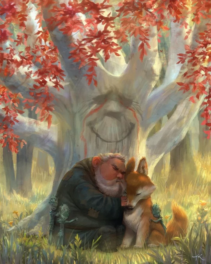 Embrace - Art, Drawing, Hodor, Game of Thrones