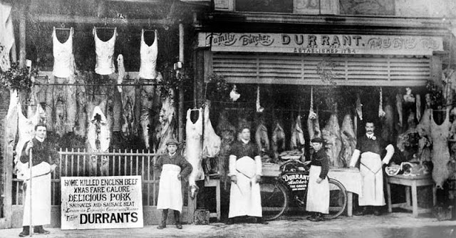 Butcher shop. England 19th century - England, Meat, Story, Vintag ES, Longpost, Butcher shop