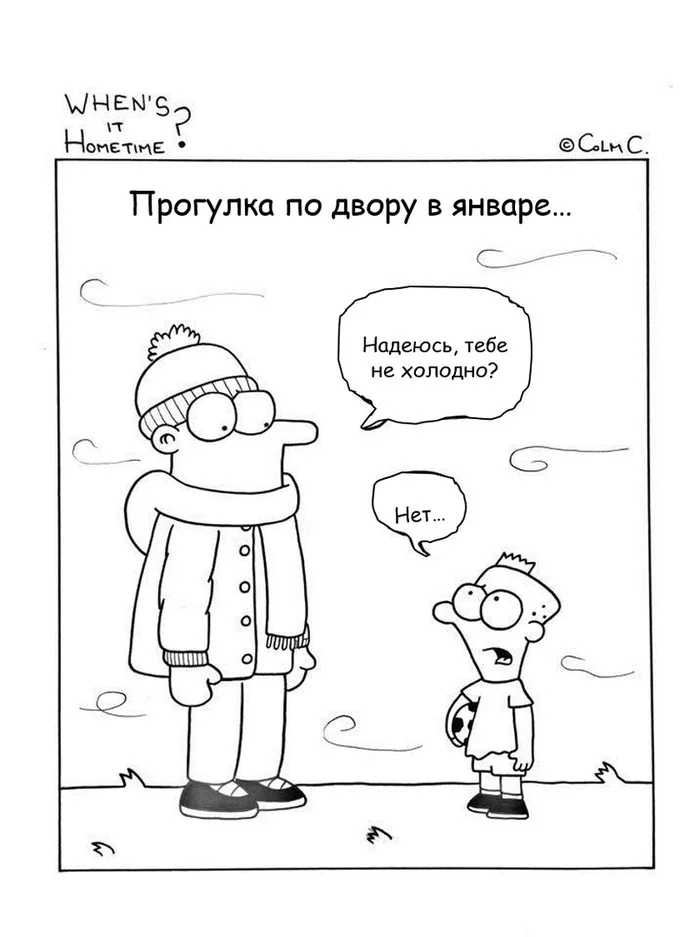 When is it time to go home? | When's it Hometime? - My, Translation, Comics, First post, Longpost, Colm Cuffe
