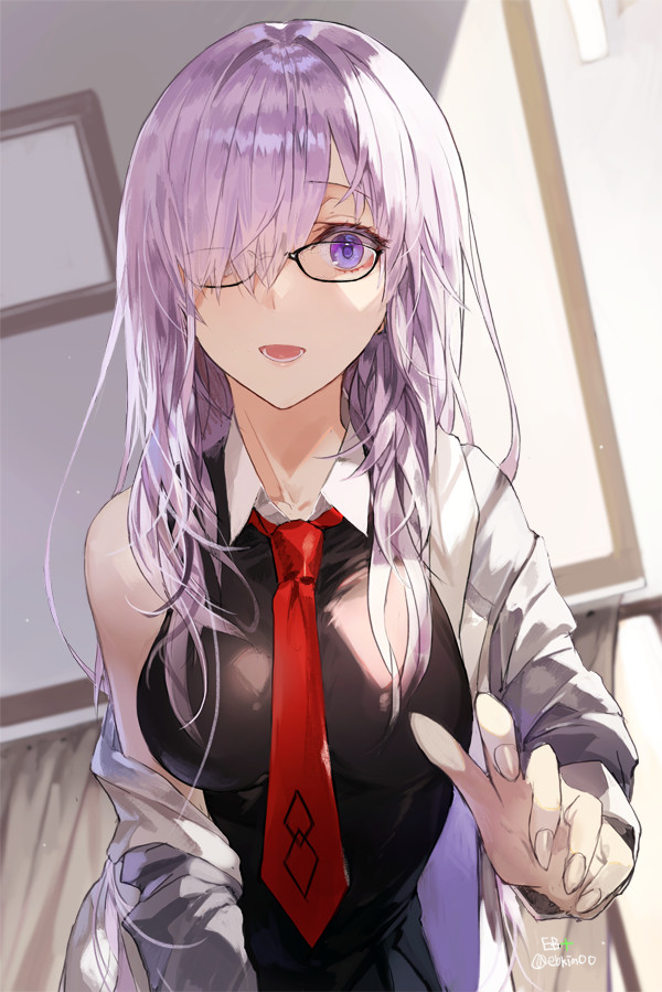 Mashu Kyrielight - NSFW, Mashu Kyrielight, Fate Grand Order, Fate, Аниме, Anime Art, Горничная, Грудь, Панцу, Длиннопост