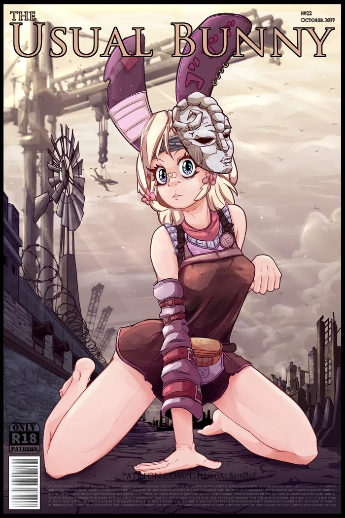 Tiny Tina (Stone Mask) - Моё, Theusualbunny, Крошка Тина, Borderlands, Anime Art, Аниме, Арт