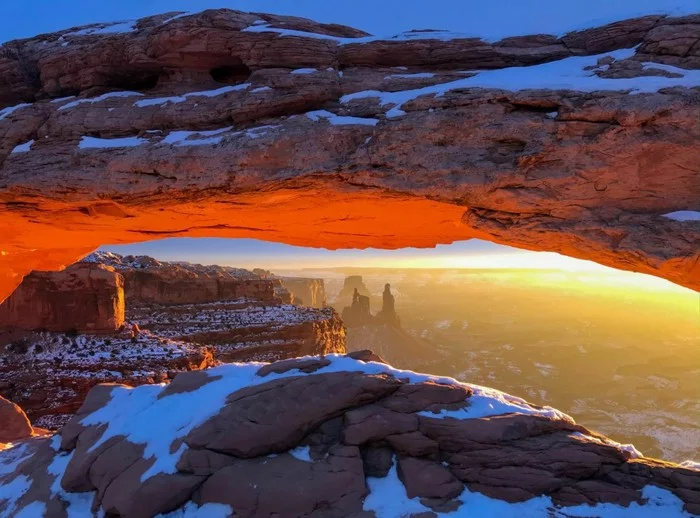 Morning in Utah - The photo, Nature, dawn, The rocks