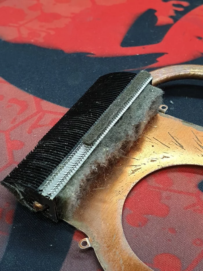 Why you need to clean your computer (laptop)! Or replacing the air filter in a laptop :) - My, Computer, Notebook, Dust, Repair of equipment, Repair, Service, Longpost