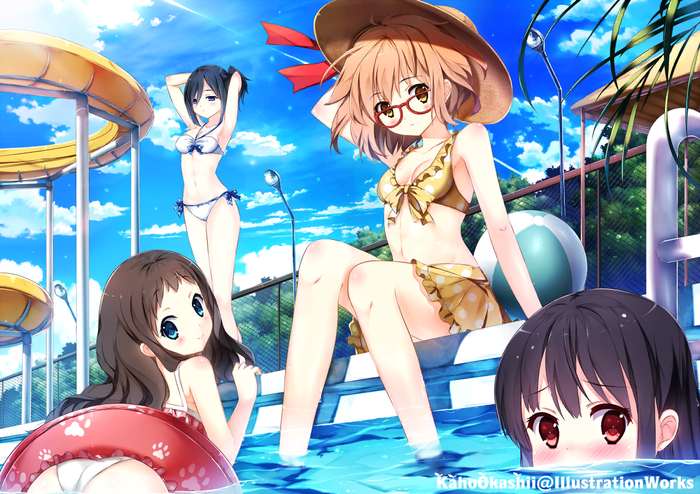 Swimming pool party