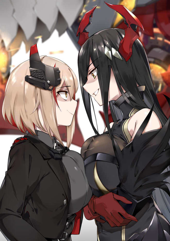 Roon VS Friedrich der Grosse - Azur lane, Roon, Friedrich der Grosse, Sugoi dekai, Anime art, Anime, Art