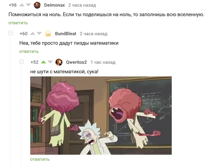 Не стоит делить на 0!