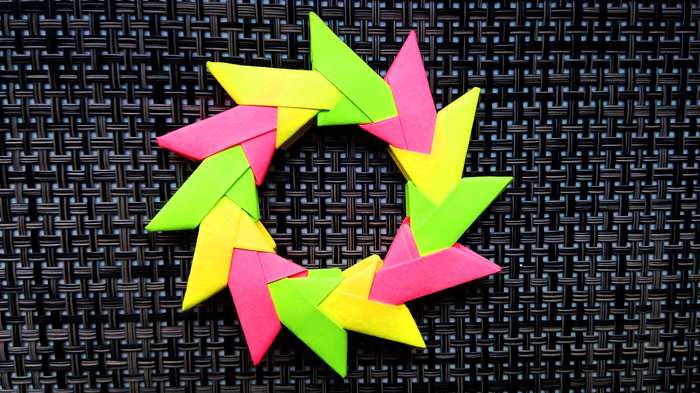 How to make a star out of paper - My, Star, Origami, Video