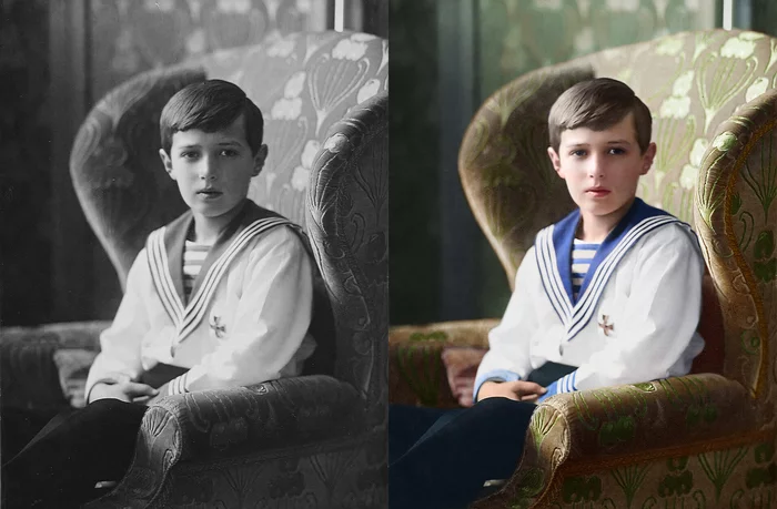 My colorization - My, Colorization, Tsesarevich Aleksey, Story, Royal family