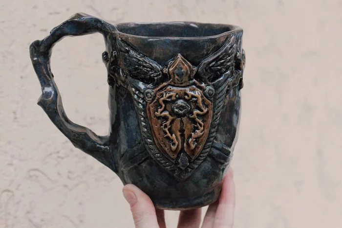 Lineage fan mug - My, Lineage 2, Lineage, Longpost, Кружки, Needlework without process, Handmade