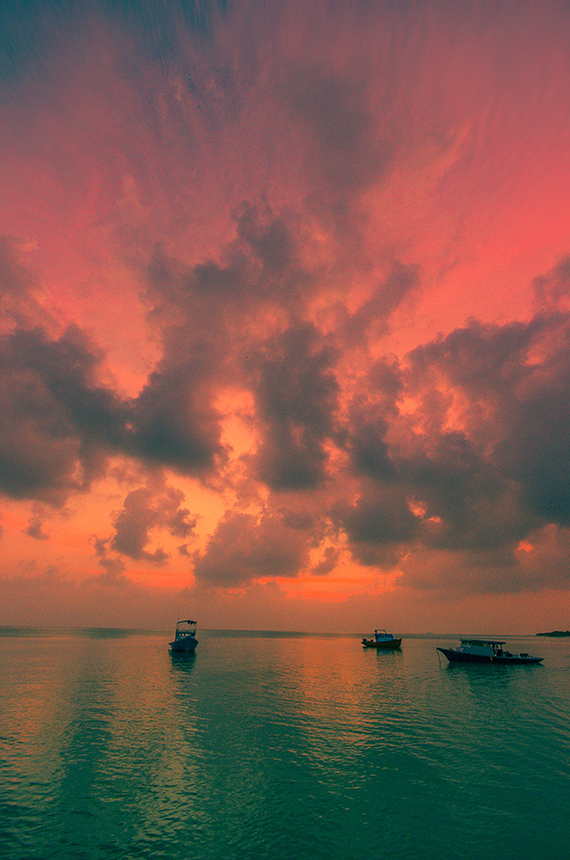 Strange colors of Fulhadhoo - My, Maldives, Travels, Landscape, The photo, Ocean, wildlife, Sunset, Family holiday, Longpost