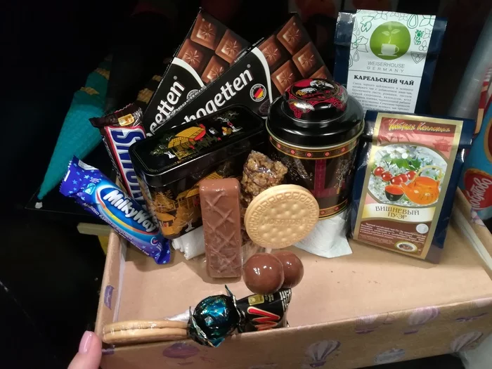 A bouquet of sweets or a box for a sweet tooth - My, Needlework, Creation, Sweets, Needlemen, Longpost