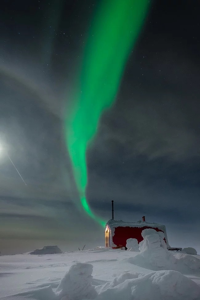 First Aurora of the 2020 season - My, Polar Lights, Aurora borealis, Kandalaksha, Nikon D750, Longpost