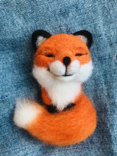 Foxy sister) - My, Fox, Needlework without process, With your own hands, Creation, Milota, Smile, Longpost