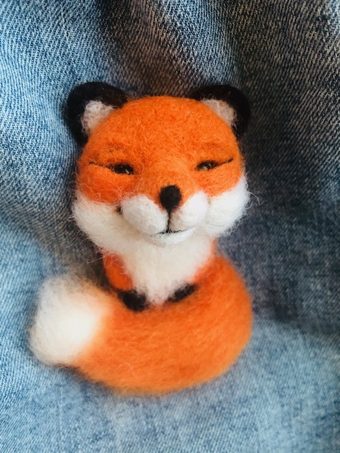 Foxy sister) - My, Fox, Needlework without process, With your own hands, Creation, Milota, Smile, Longpost