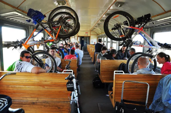 Bicycle on the train - My, Train, A bike, Cyclist, Mat, Longpost