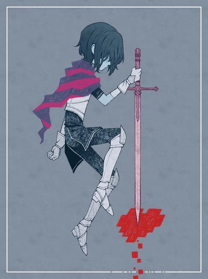 Knight of Resolve - Deltarune, Kris, Art, Games