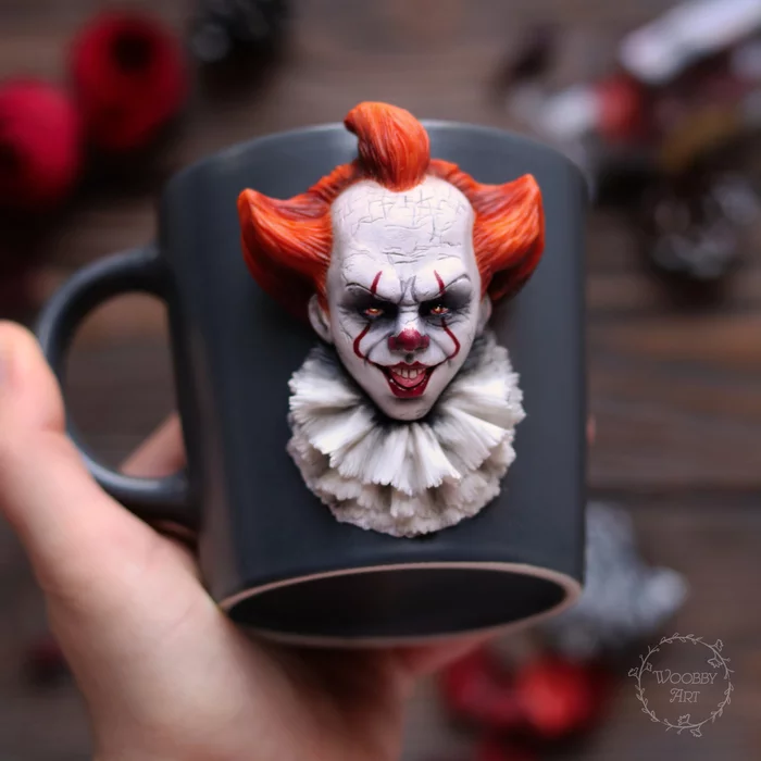 It 2 - My, It, Polymer clay, It 2, Pennywise, Horror, Movies, Video, Needlework without process, Needlework with process, Longpost