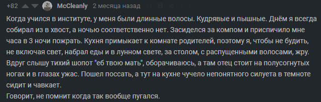 Ужас в ночи - Скриншот, Комментарии на Пикабу, Страх, Батя