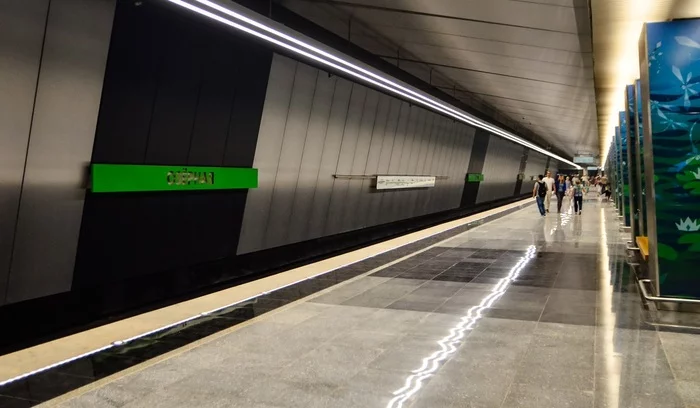 Solntsevskaya line of the Moscow metro in the game Metro Simualtor 2020 - My, Metro, Moscow, Games, Simulator, A train, Railway, Driver, Longpost